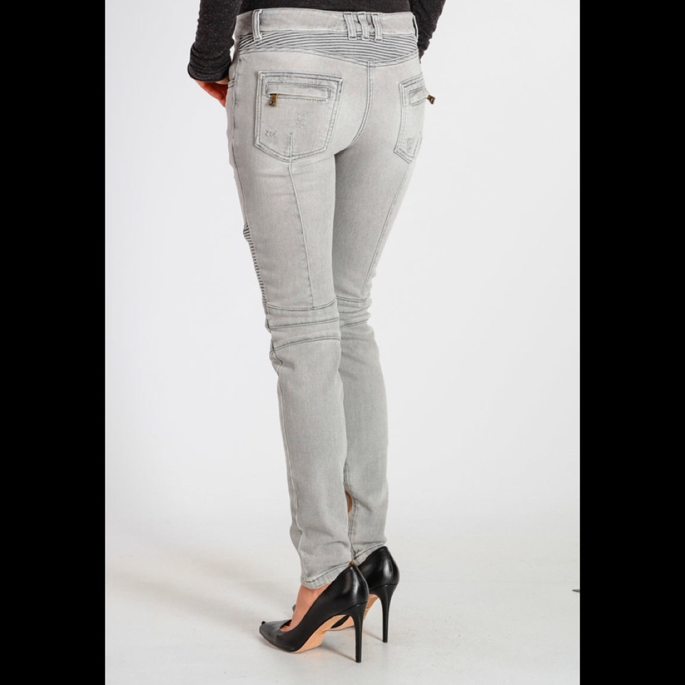 Balmain Ribbed Biker Jeans Size 42. Open 2 trading